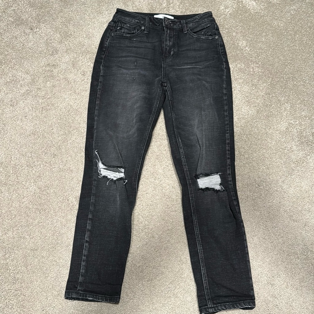 KanCan Black Loose High Rise Jeans